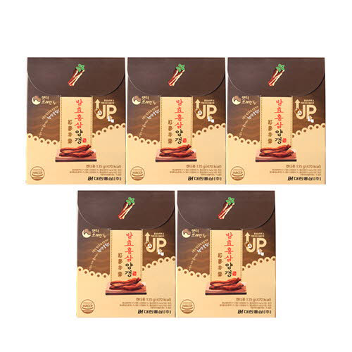 [햇터] 발효홍삼 양갱 1팩(13.5gx10개) x 5팩