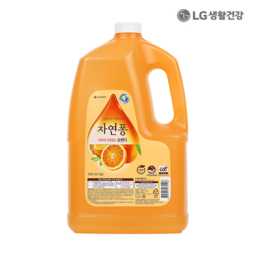 LG생활건강 자연퐁 주방세제 오렌지 3.04L